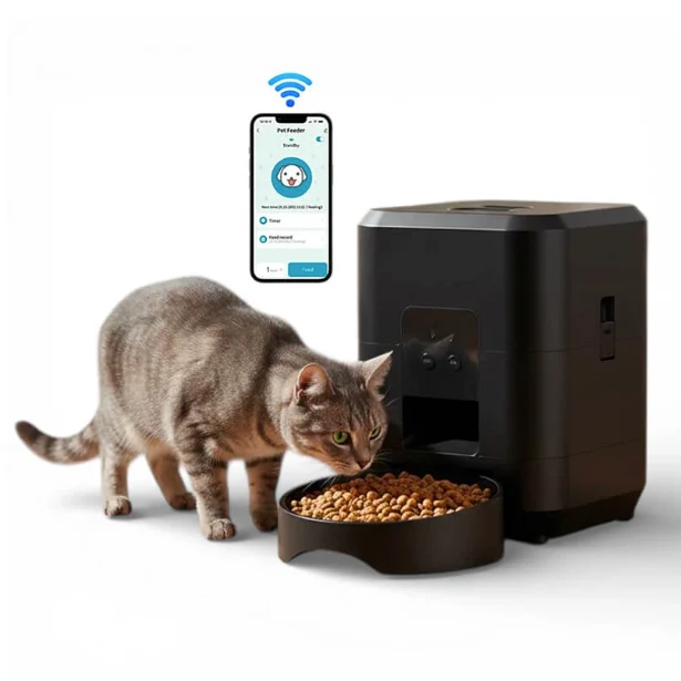 Distributeur automatique de croquettes pour chat avec programmation