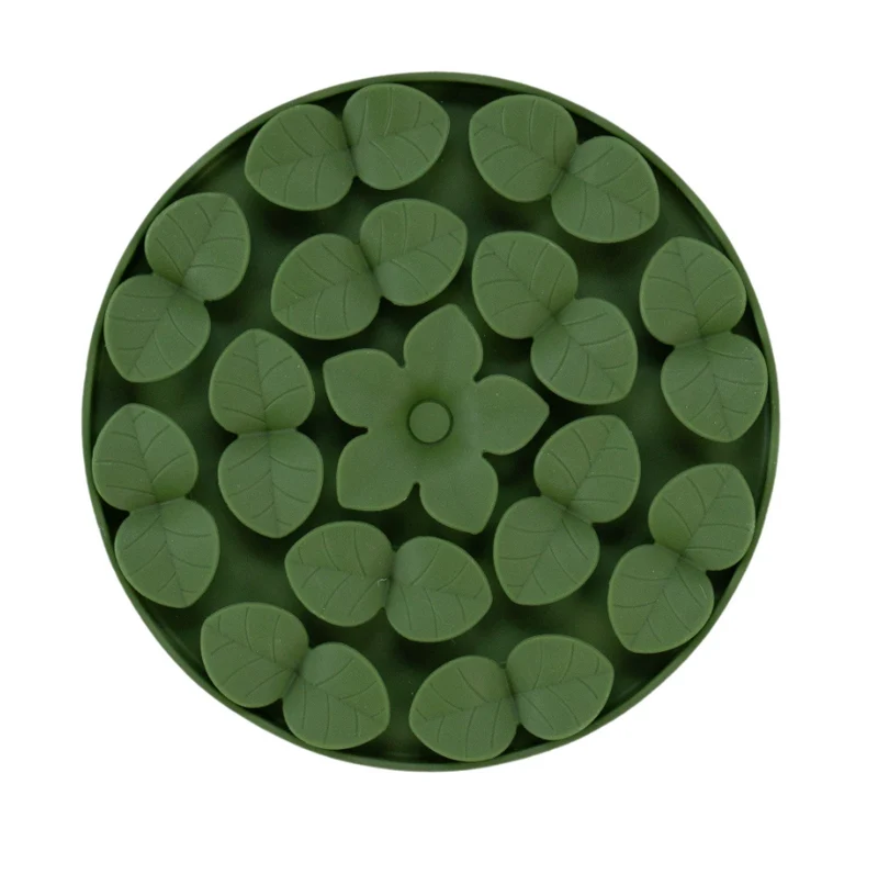 Dexypaws Tapis De Léchage En Silicone "cache-cache" Cercle, Kaki