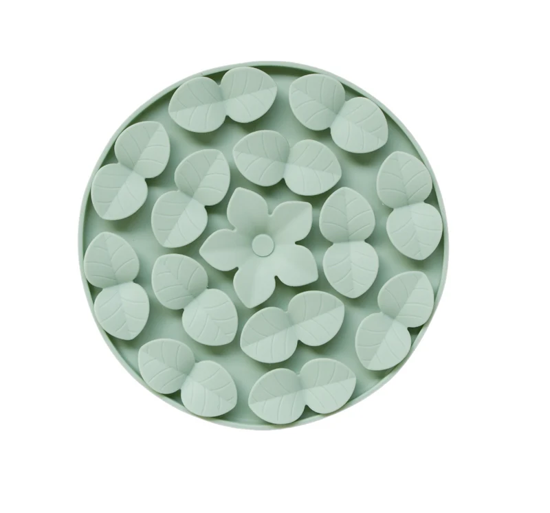 Dexypaws Tapis De Léchage En Silicone "cache-cache" Cercle, Vert Sauge