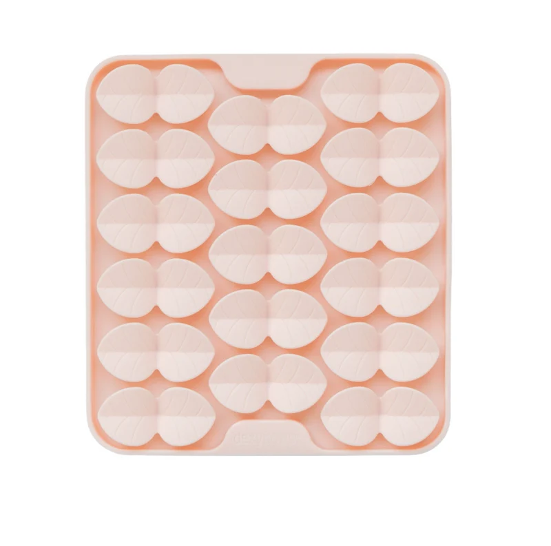 Dexypaws Tapis De Léchage En Silicone "cache-cache" Carré, Rose