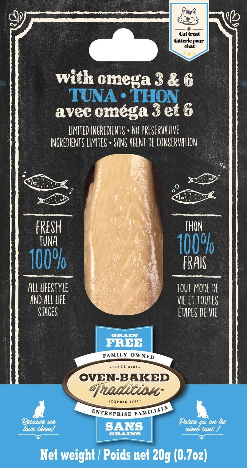 Oven-Baked Tradition Filet de thon & oméga 3 & 6 - 20 gr
