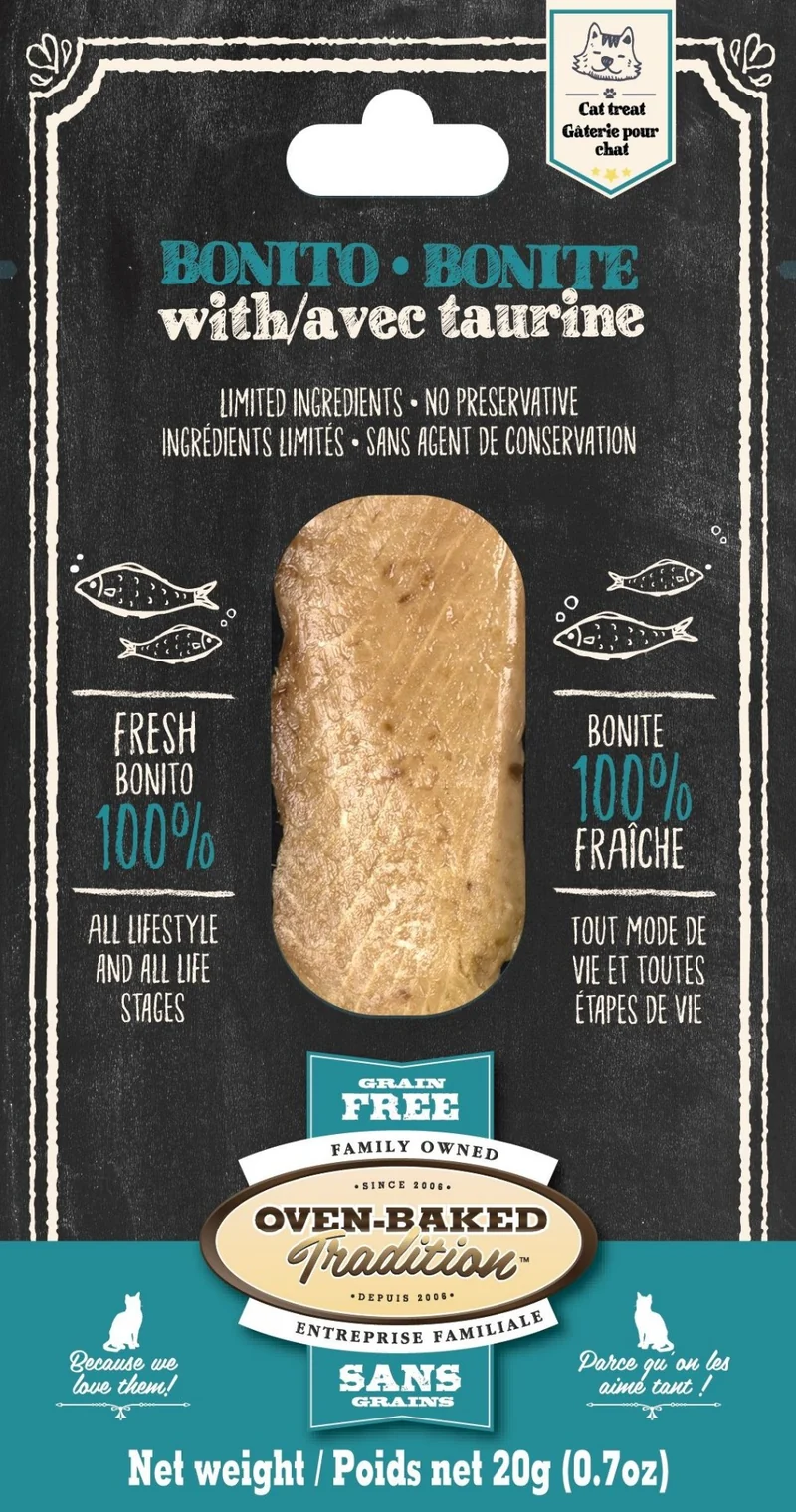 Oven-Baked Tradition Filet de bonite & taurine 20 gr