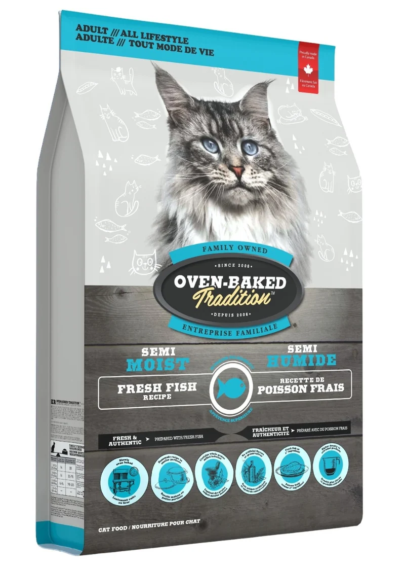 Oven-Baked Tradition Nourriture semi-humide pour chat - Poisson