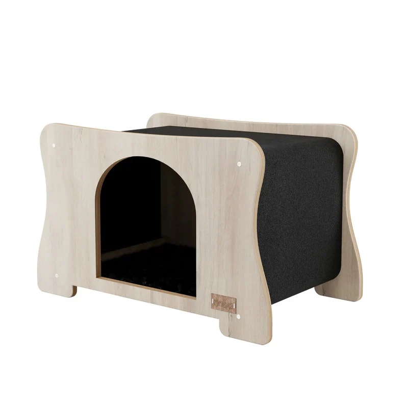 Noba Origin La Maison Hamac - Hamac et cachette griffable pour chat - Noir