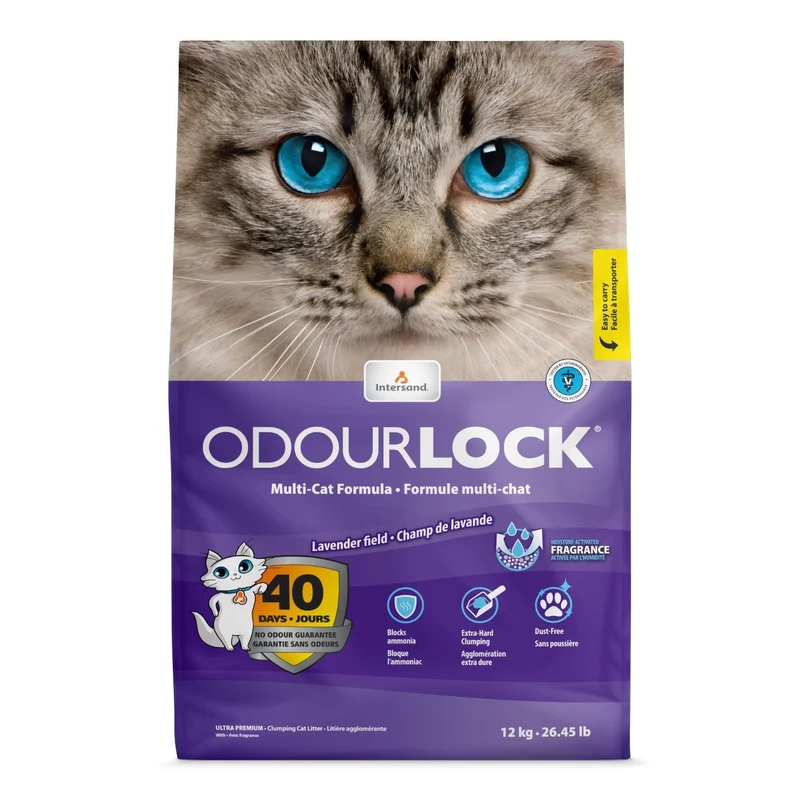 Litière pour chat Intersand OdourLock fragrance Lavande