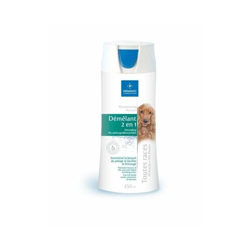 Demavic shampoing chien Démêlant 2 En 1 250mL