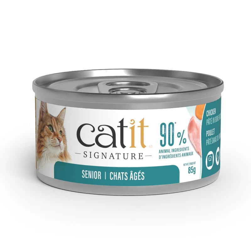 Pâté Entrée Catit Signature - Poulet dans du bouillon d’os pour chats âgés