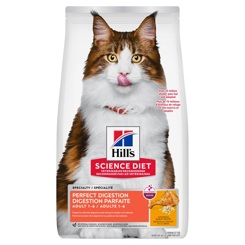 Hill's - Chat - Santé Digestive - Poulet - Orge - Avoine