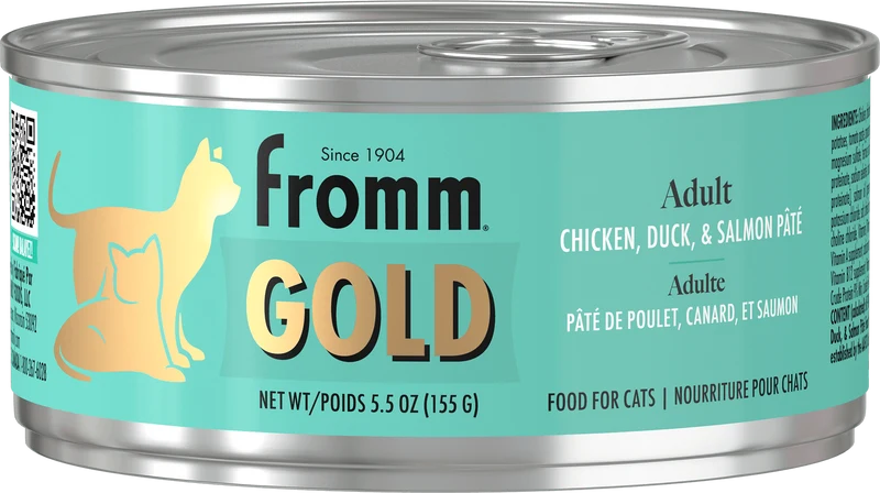 Fromm - Gold - Chat - Conserve - Adulte - Poulet, Canard et Saumon