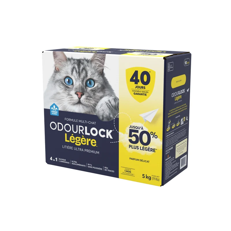 Intersand - OdourLock - Litiere Agglomerante - Chat - Légère - Parfum Délicat - 5kg