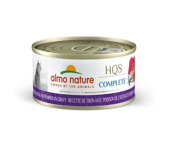 Almo Nature - HQS Complete - Thon avec Poisson de l'Océan & Potiron - En sauce - 70gr - Chat