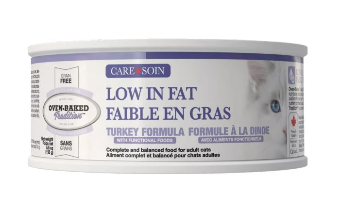 Oven Baked - Chat - Conserve - Soins - Faible en Gras - Pâté de Dinde - 5.5oz