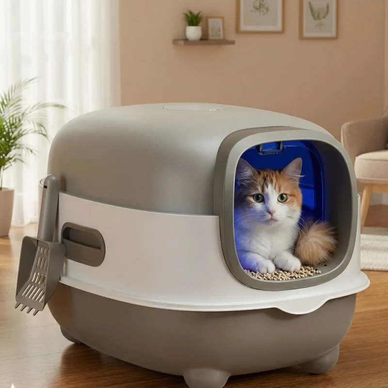 Litière chat fermée | DomusBac™