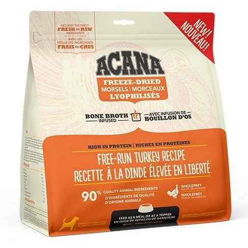 ACANA Freeze-Dried Dog Food - Free-Run Turkey Recipe - Morsels (227g)