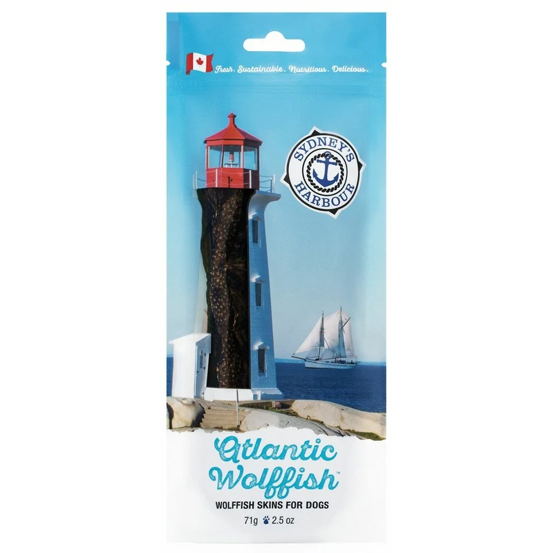 Sydney's Harbour - Atlantic Wolffish (Fish Skins) - Dog & Cat Treats (2.5oz)
