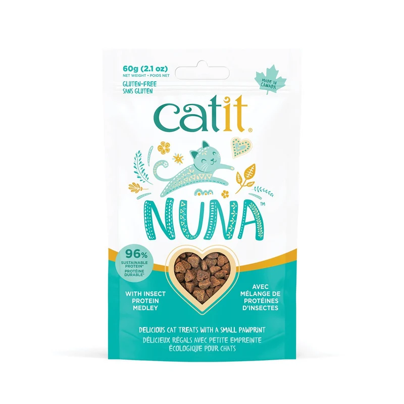 Catit Nuna Cat Treat - Insect Protien Medley (60g)