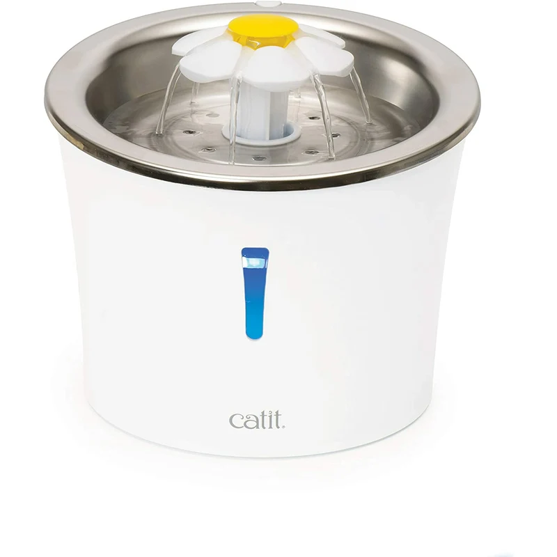 Catit Flower Fountain Stainless Steel Drinking Fountain for Cats