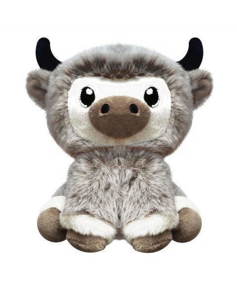 Doudou Yak pour chien – Peluche marron chiné & ultra douceur