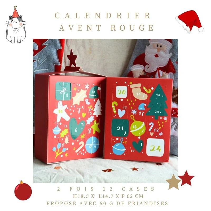 Calendrier de l’Avent chat 2025 – friandises Crocandiz