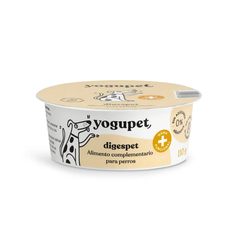 Yaourt sans lactose pour chat DigestPet - Huile d'olive, inuline et lin - 110g