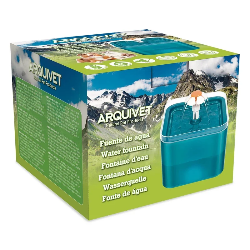 Fuente de agua con luz led