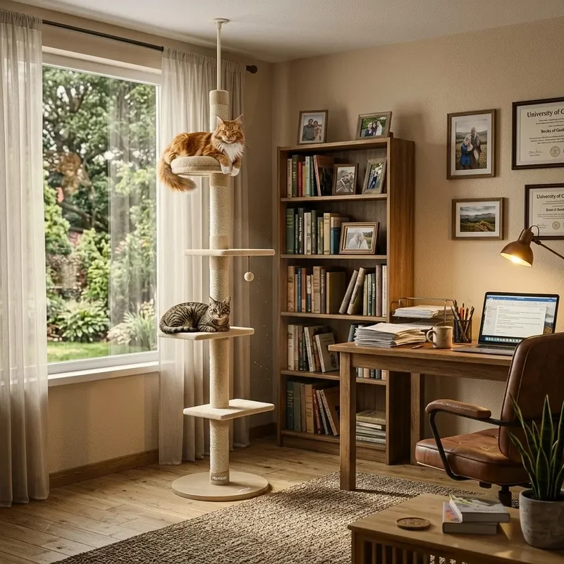 Arbre à chat beige design – La couleur qui s'efface, le confort qui reste