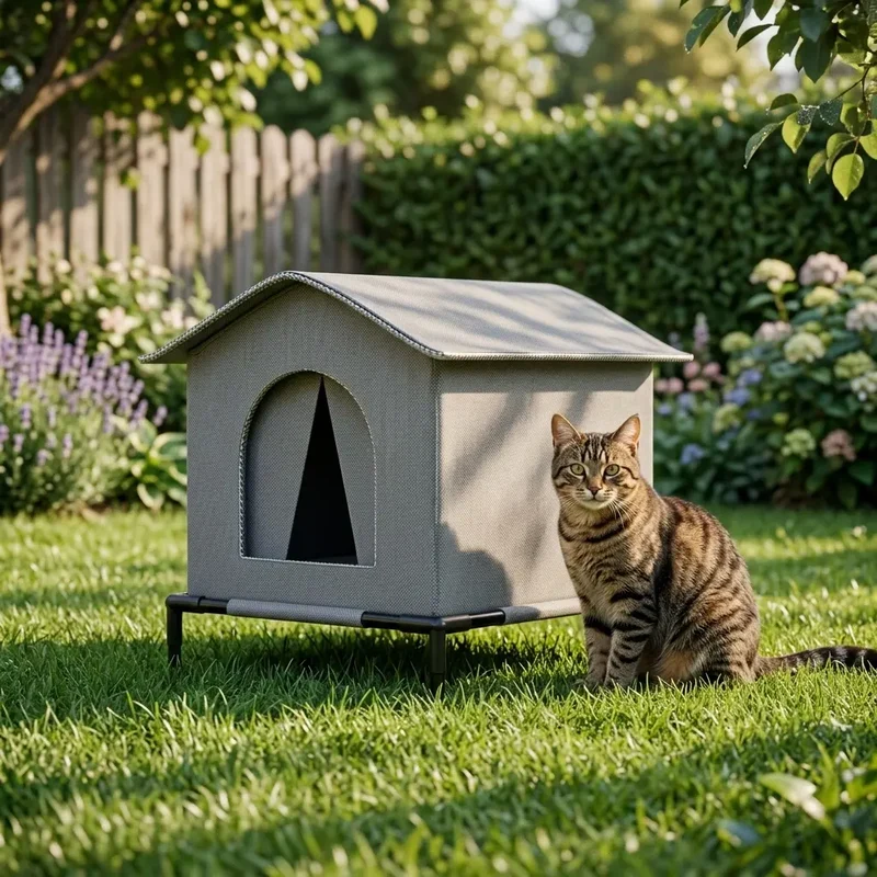 Abri chat extérieur imperméable
