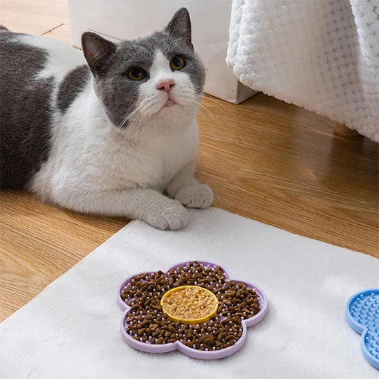 Tapis de lechage chat - Forme Fleur