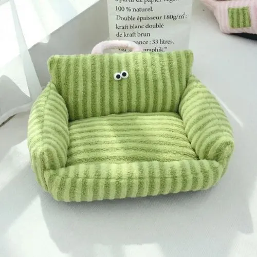 canapé pour chat rayé