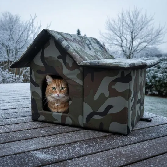 NICHE EXTERIEUR CHAT SPACIEUSE