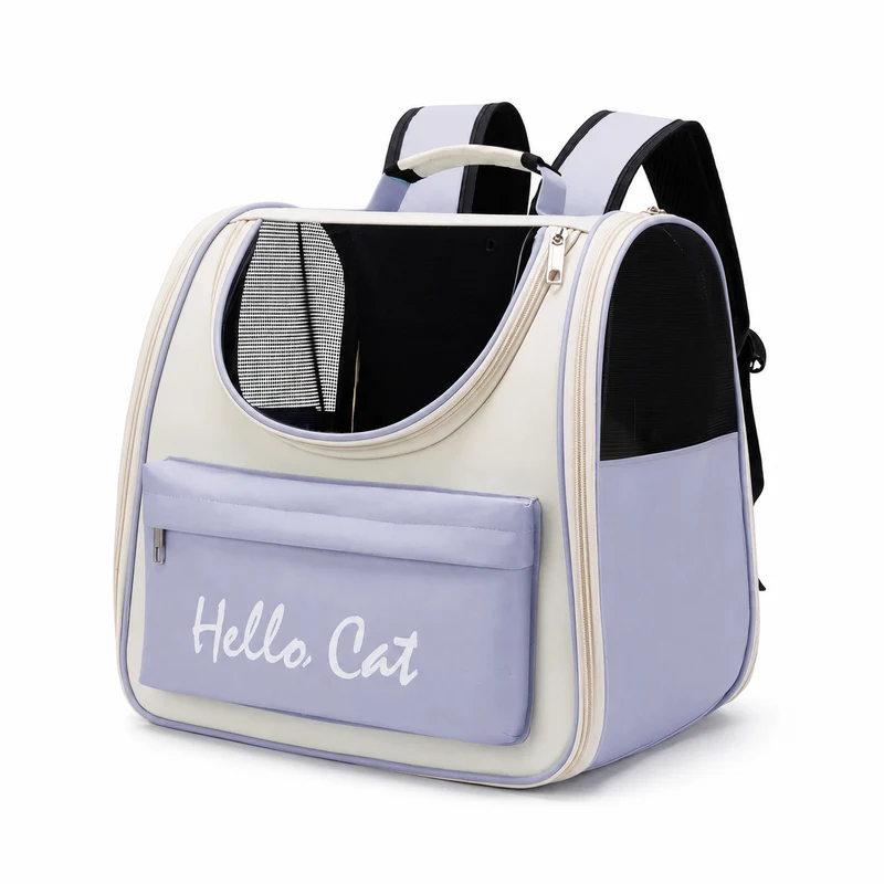 Sac de transport respirant pour chat