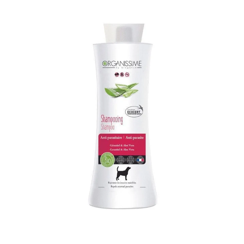Shampoing antiparasitaire pour chien Organissime Ecocert