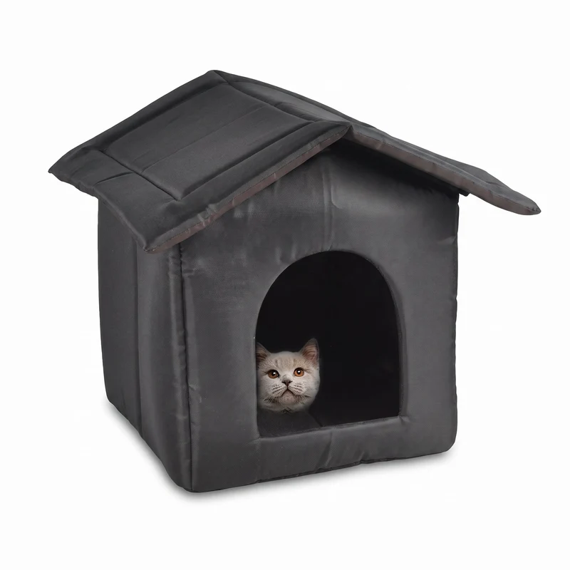 MAISON ÉTANCHE POUR CHAT D’EXTÉRIEUR - CABANE4CAT™