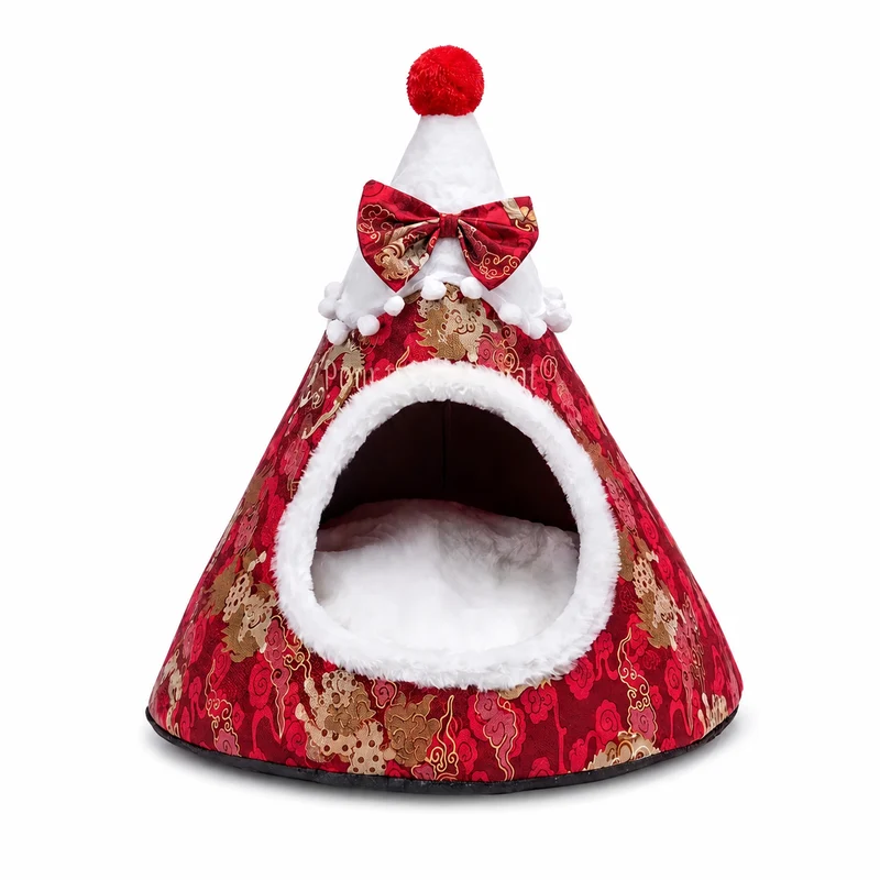 Noël Sapin de Noël Or et Argent - Pour Chat - SapinVelours™