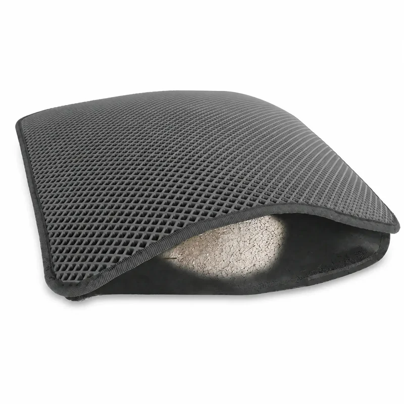 Tapis récupérateur de litière pour chat – Simple et Double-fond tapis litière