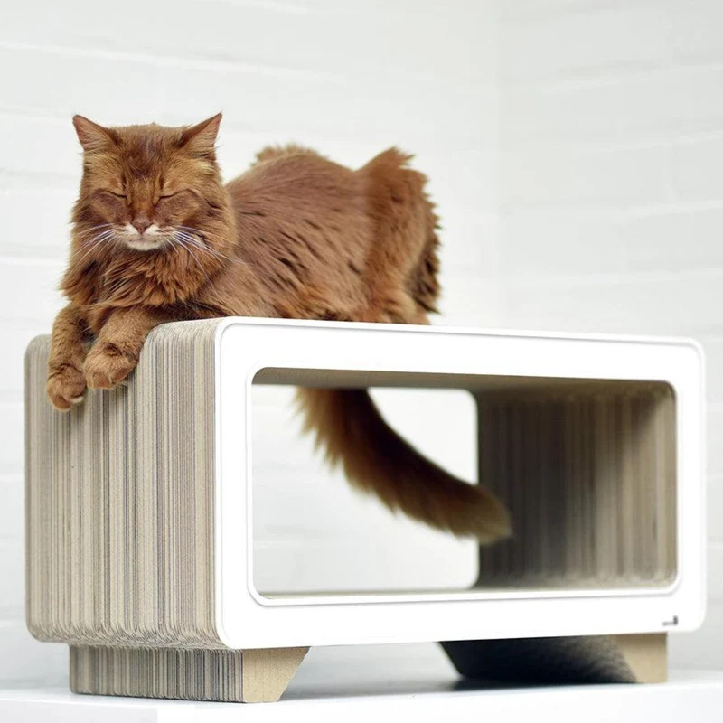 Griffoir pour chat en carton - LA TELE