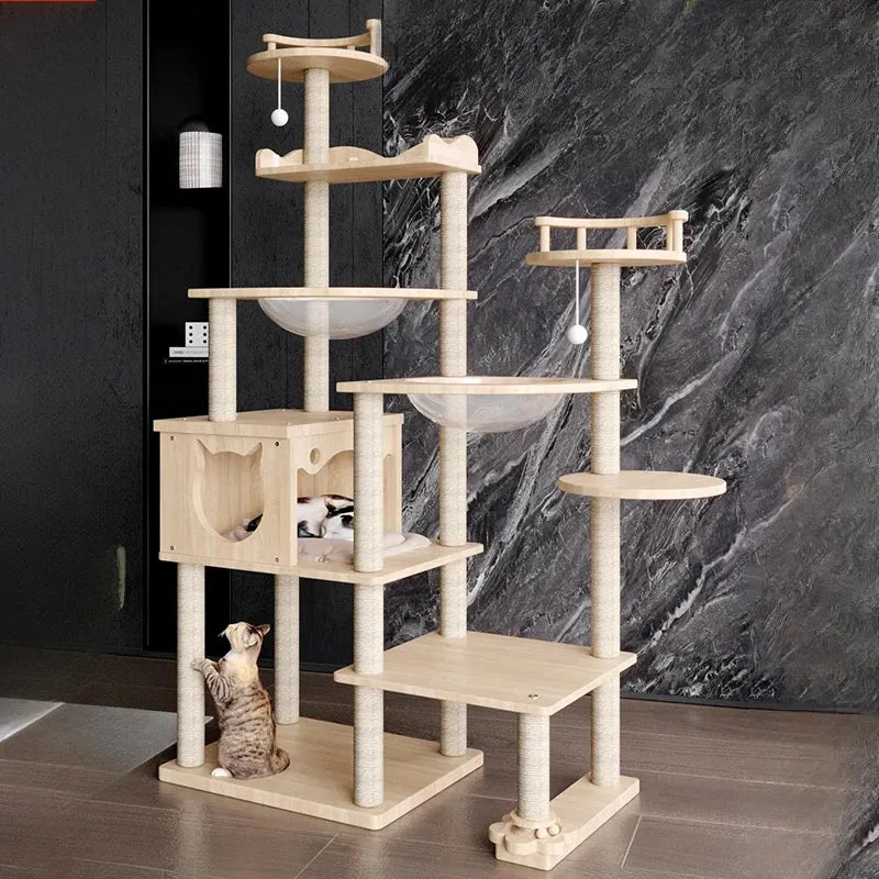 XXL-Kratzbaum - Weißes Holz - XL - Le Royaume Miaou