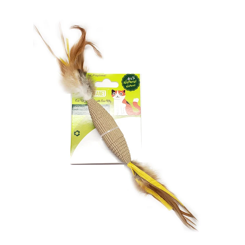 Define Planet - Jouet Rouleau de Carton à Double Plume pour Chats