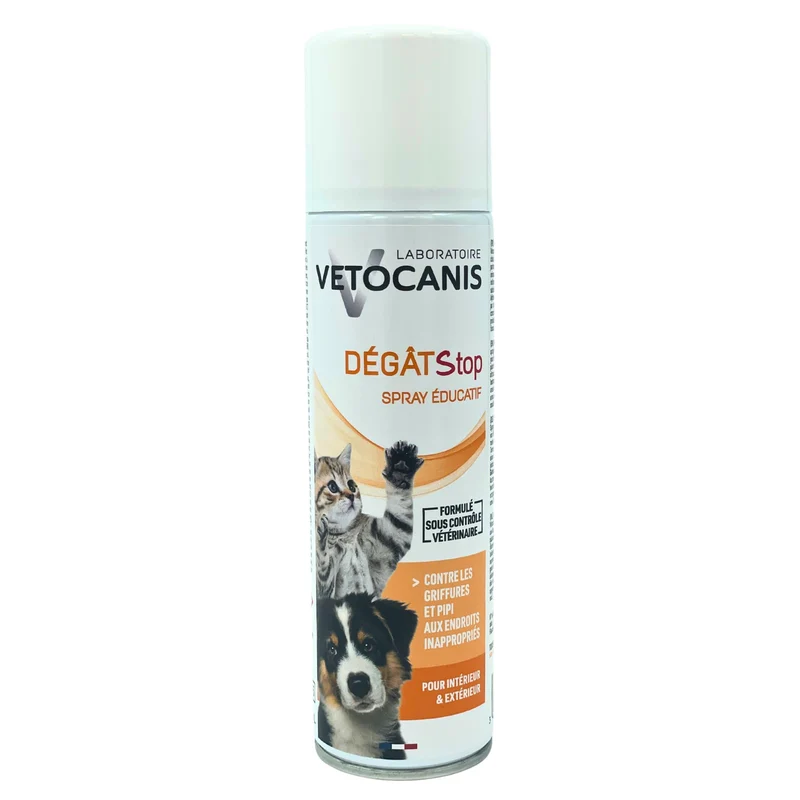 Spray Dissuasif, Education Propreté pour Chien et Chat