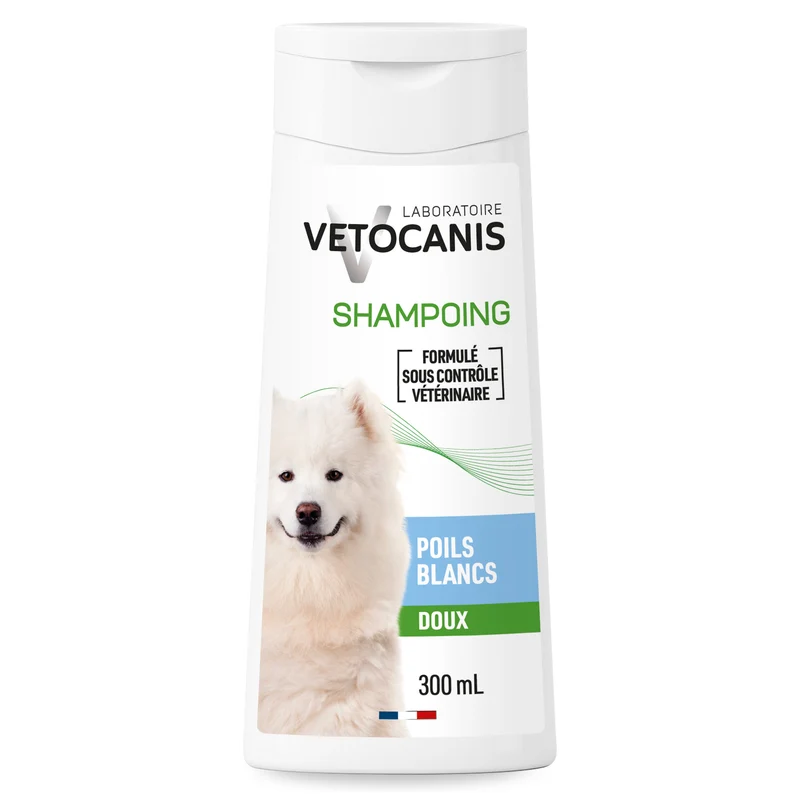 Shampoing Poils Blancs pour Chien, Camomille. 300ml