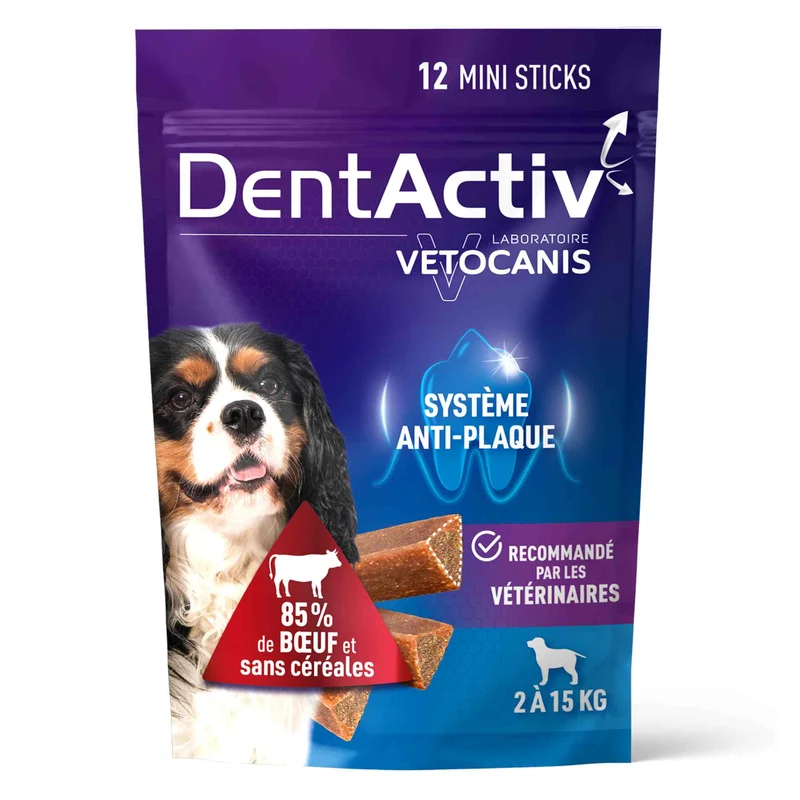 Bâtonnets Hygiène Bucco-Dentaire pour Chien 2-15 kg