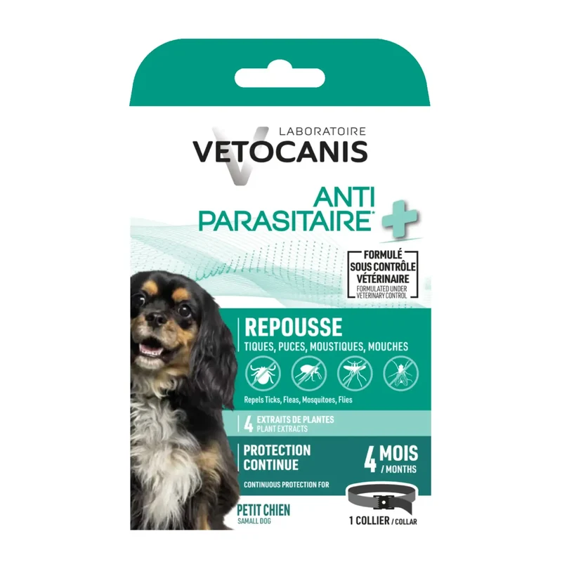 Collier Antiparasitaire + pour Chien à partir de 4 mois