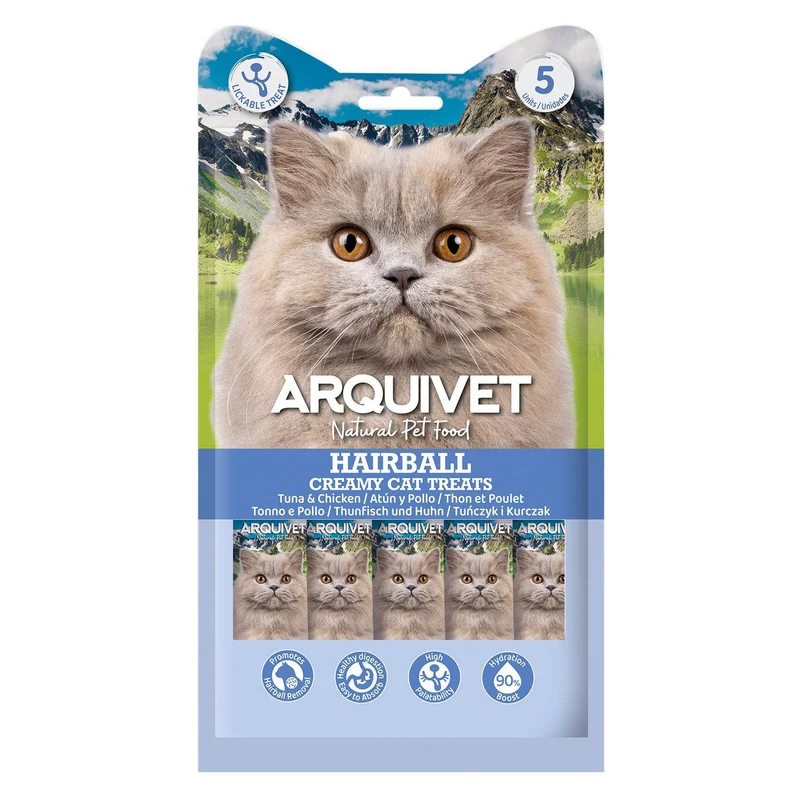Snack cremoso de Atún y Pollo - HAIRBALL - Creamy Cat Treats