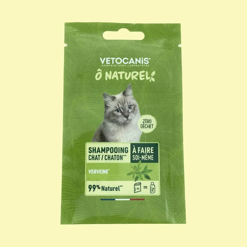 Shampoing à faire soi-même pour Chat et Chaton, à la Verveine