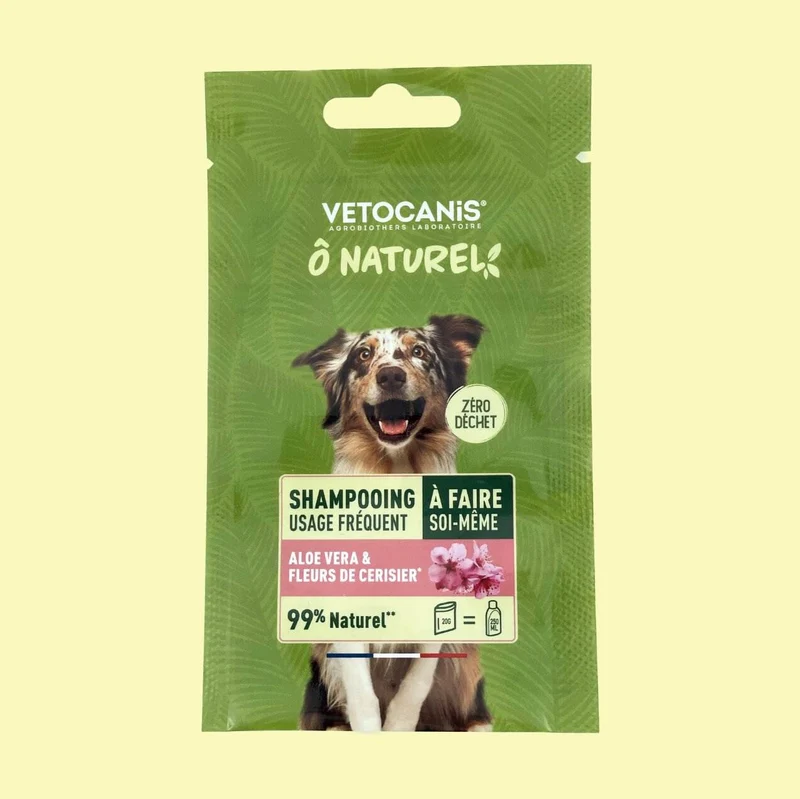 Shampoing Usage Fréquent à faire soi-même pour Chien, Aloe Vera & Fleurs de cerisier
