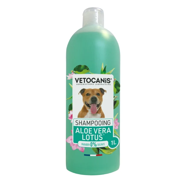 Shampoing pour Chien Aloe Vera & Lotus 1L