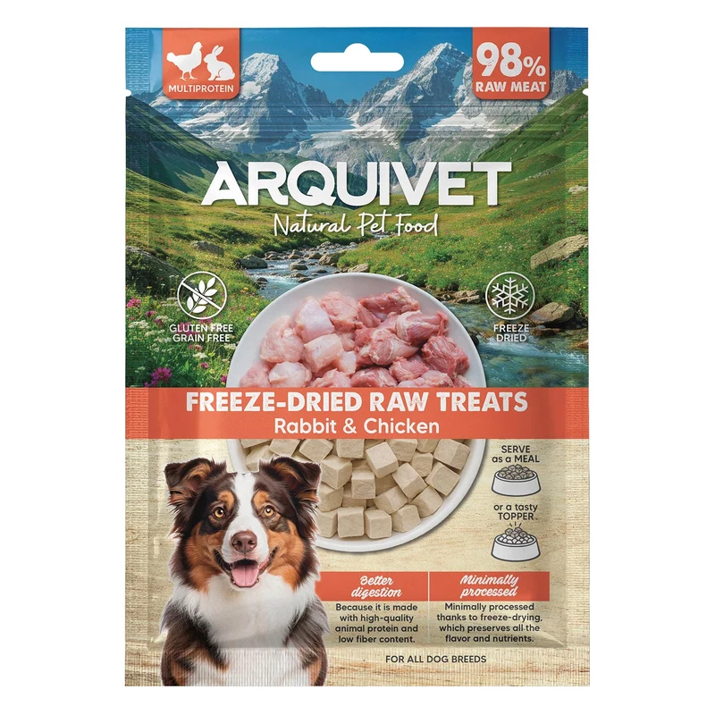 Freeze-Dried Raw Treats - Dados de Conejo y Pollo