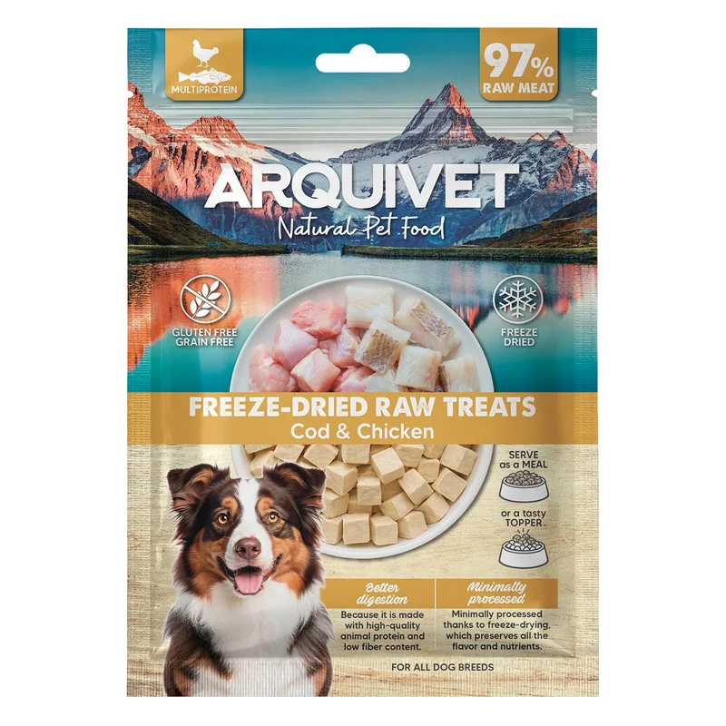 Freeze-Dried Raw Treats - Dados de Bacalao y Pollo