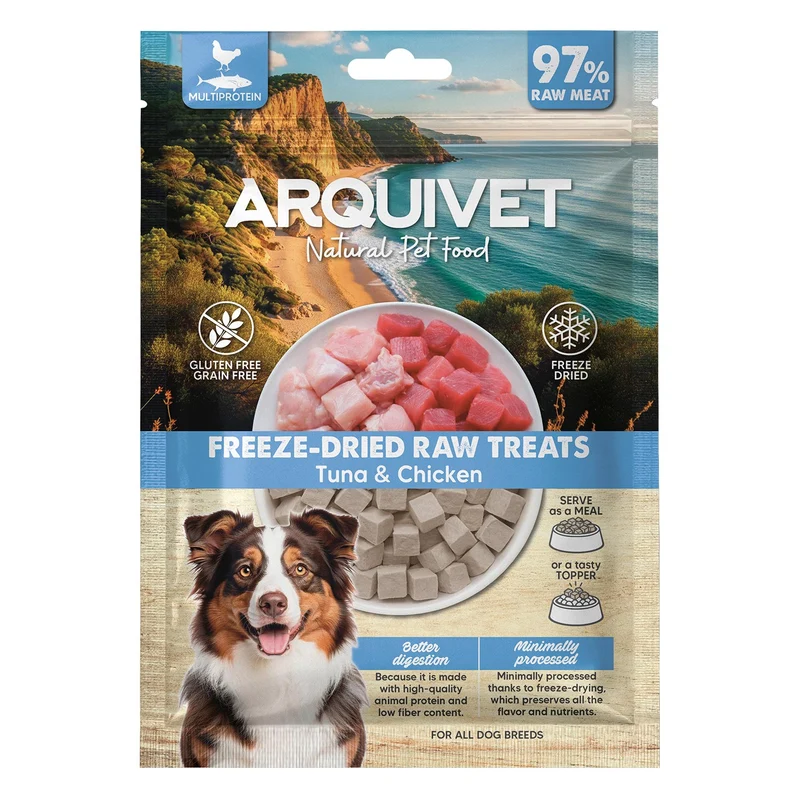 Freeze-Dried Raw Treats - Dados de Atún y Pollo
