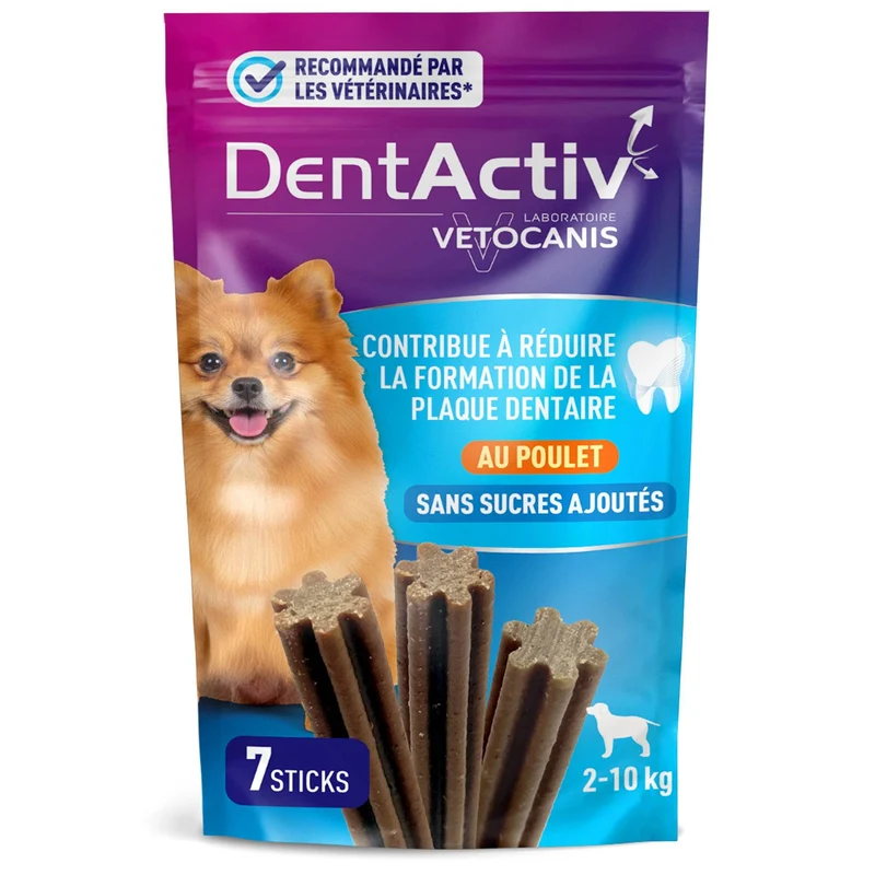 DentActiv Action 7 Sticks Dentaire Petit Chien